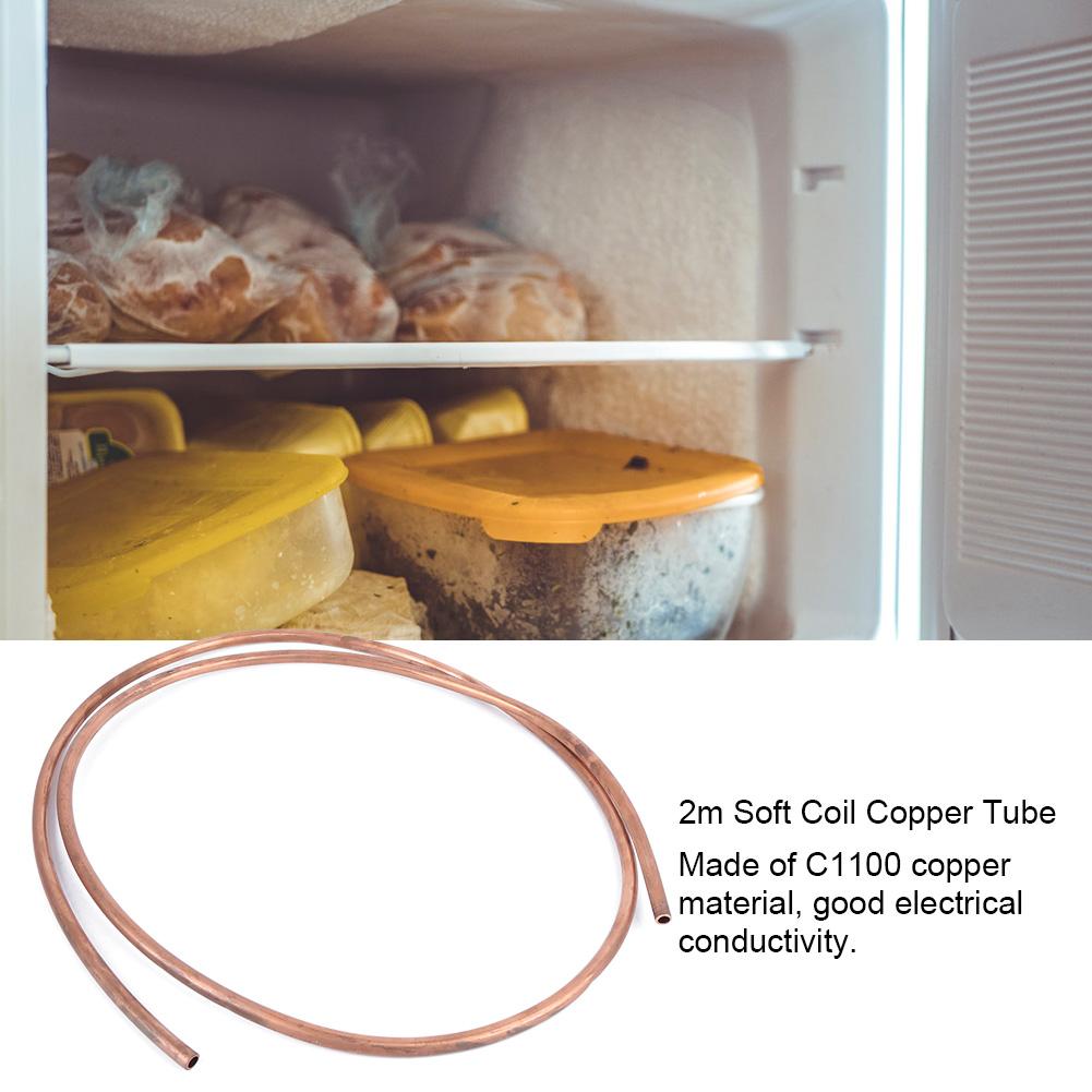 thumbnail image 2 of Soft Copper Tube Coil - 2 Meters, 10mm OD / 8mm ID, C1100 T2 Grade For AC, Refrigerator & DIY 2 of 4
