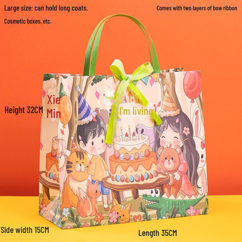 Kindergeburtstag Dankeschön Geschenktüte - Premium Souvenirverpackung