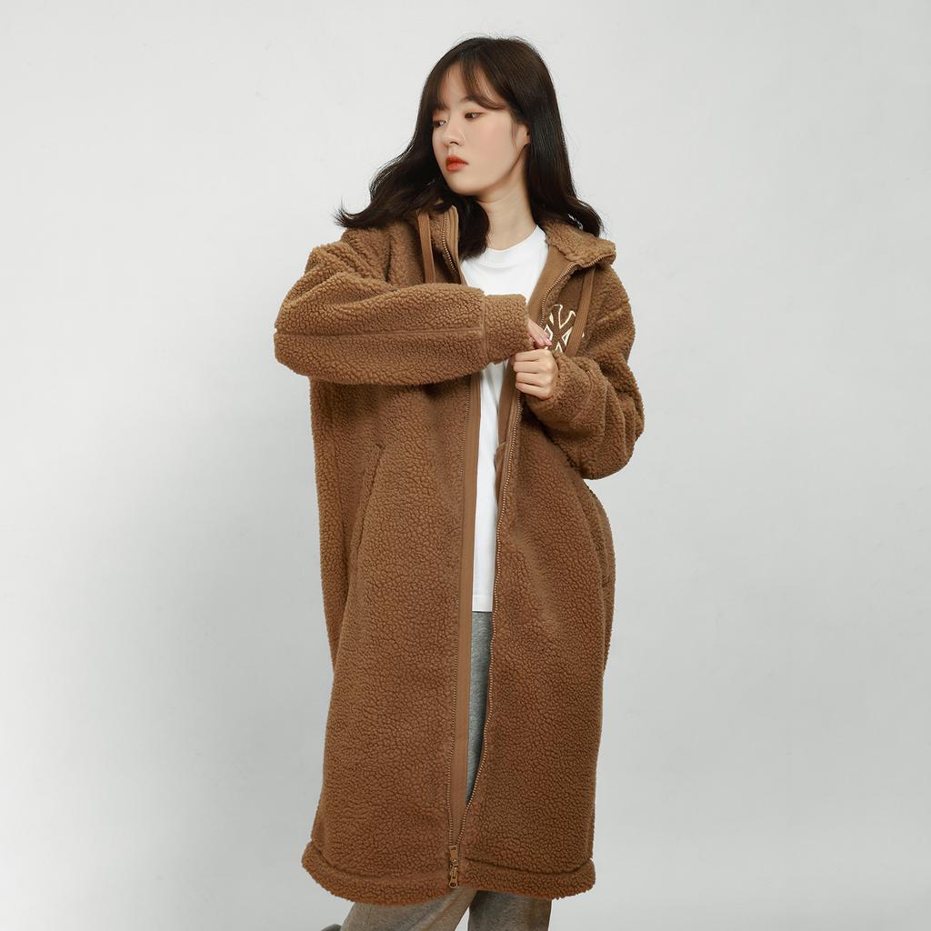 New MLB New York Yankees Velvet Jackets Unisex Dark Beige 3AJPF2816-50BGD