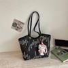 New Popular Large-Capacity Simple And Cute Cartoon Women'S Bag Pendant Textured Tote Bag Commuter Shoulder Women'S Bag