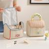 Portable Travel Cosmetic Bag with Niche Design & Cute Cartoon Pattern Storage Bags Style Large-Capacity Stylish House-Shaped Bag