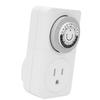 Mechanical Timer Socket 24 Hour 48 Switch Options Plug in Mechanical Timer with Child Lock for Indoor US Plug