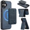 LC.IMEEKE L3 For iPhone 17 Magnetic Case Detachable Card Holder Leather TPU Mobile Cover