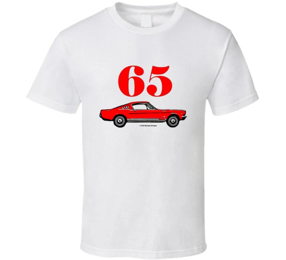 65 Red Mustang 2+2 Fastback Muslecar Gift Classic T Shirt 4XL