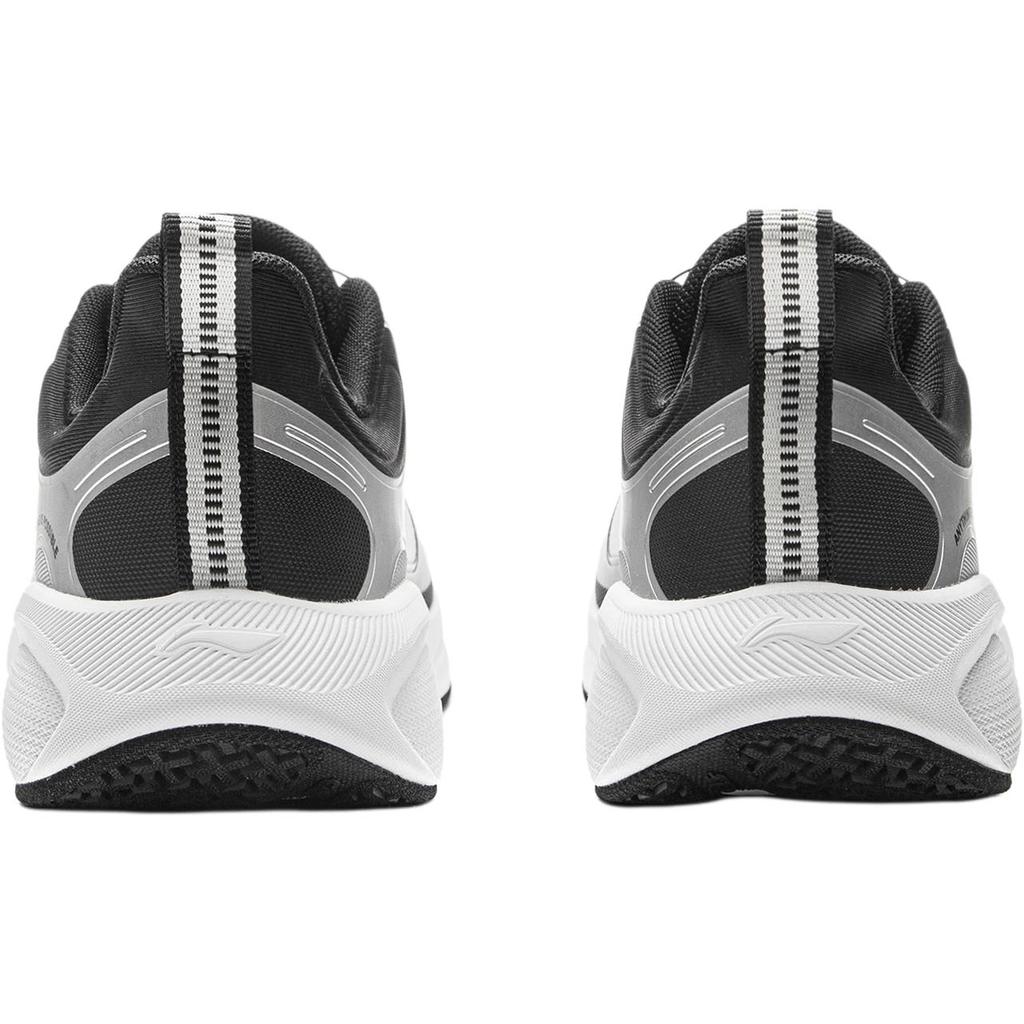 Li Ning Kids Running Fashion Trend Shock Absorbing Breathable Low Top Running Shoes Kids Running Shoes Silver Black White YKFV145-5