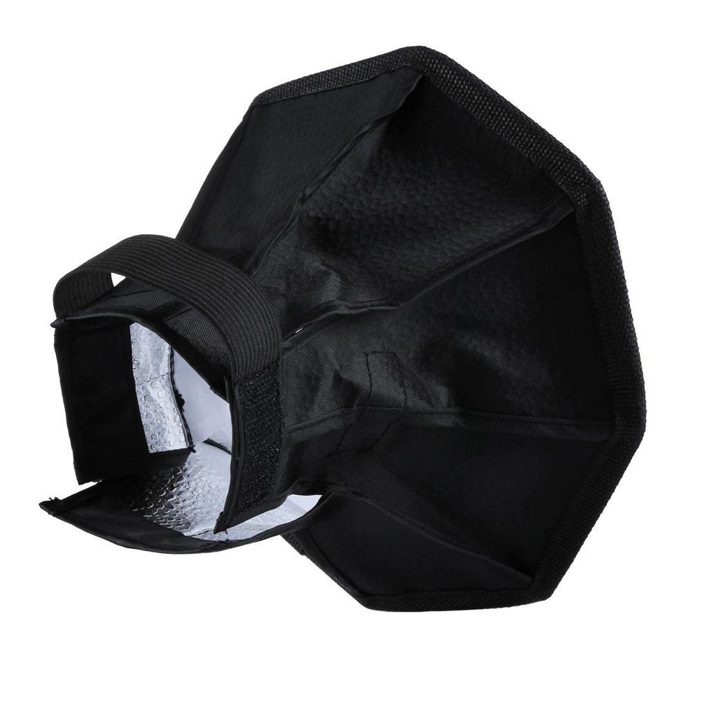 20cm Foldable Octagonal Double Layer Camera Softbox for Off-Camera Flash Photography