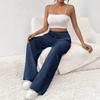 Wide Leg Floor Length Pants Women Drawstring Pant Loose Y2k Streetwear Capris Pockets Casual Sports Summer High Waist Basics