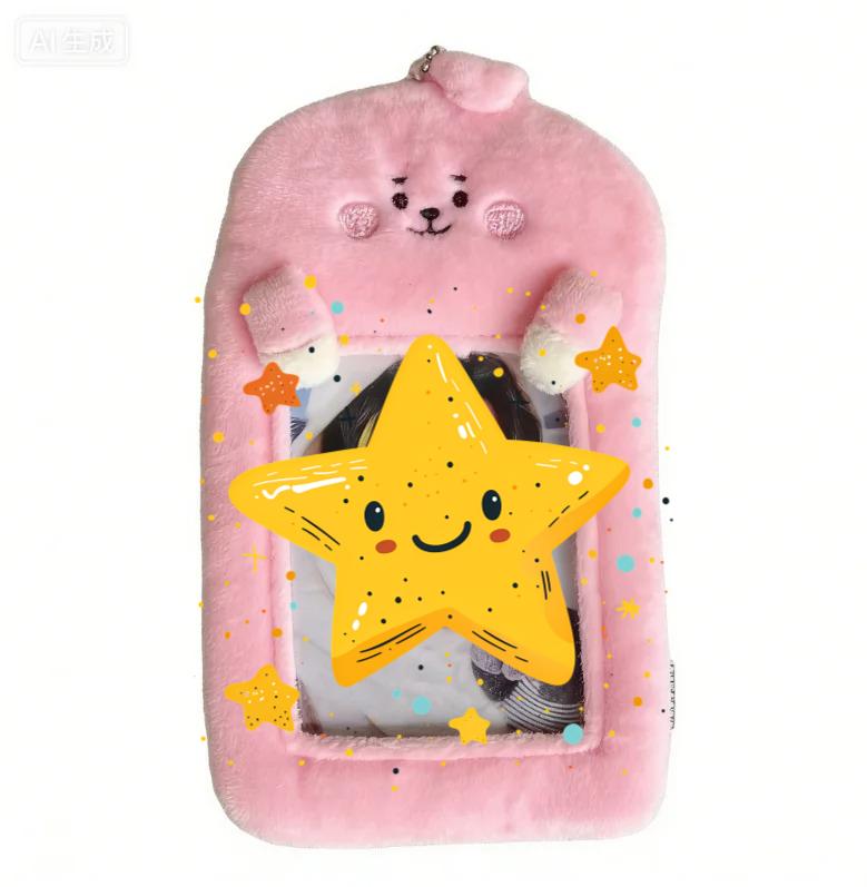 Kpop Bt21 Tata Cooky Chimmy Koya Mang Rj Shooky Idol Peripherals Support Stick Lampshade Korean Star Idol Photo Card Holder