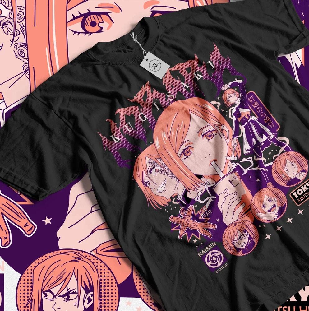Anime Nobara Jujutsu Kaisen Black TShirt S
