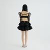 Leobyui Daisy Skirt Black