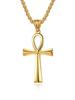 Necklace Vintage Pendant Amulet Talisman Ankh Cross Men Women Stainless Steel Egypt Egyptian Key Life Religious Jewelry Gift