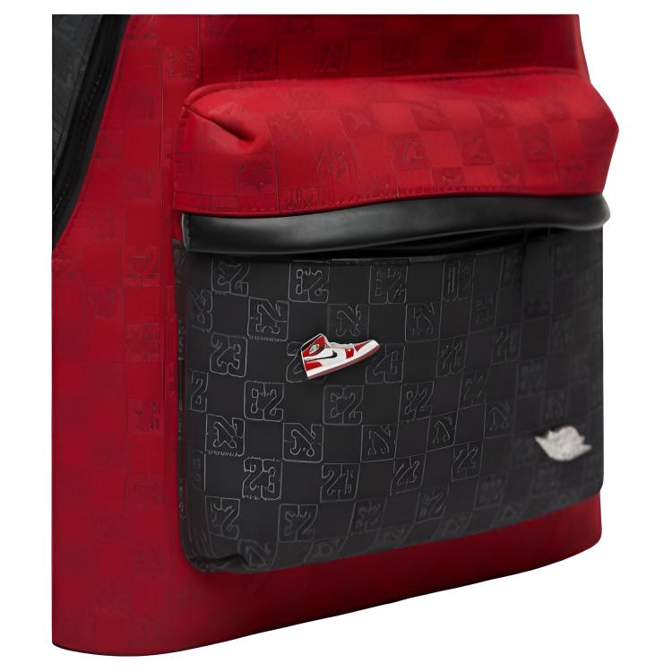 Jordan Logo Design Polyester Backpack Unisex Backpack Black FJ6784-636