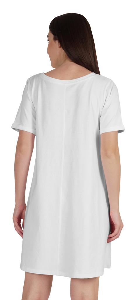 Inkmeso Vaccinated & Ready To Party T-Shirt Casual Scoop Neck Tunic With
