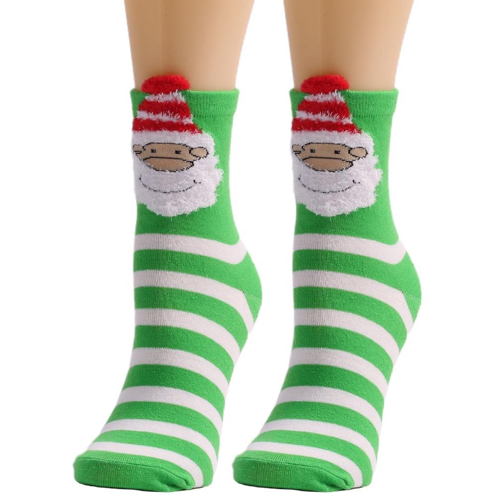 Calcetines Navideños de Dibujos Animados Lindos Nuevos Calcetines de Reno para Mujer Calcetines de Media Caña Colección Otoño 2022