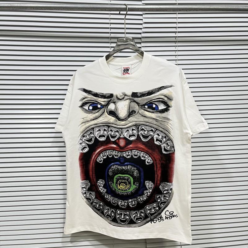 Mens Cotton Graphic Tee Streetwear Loose Fit Short Sleeve T-Shirt Casual Wear