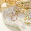 Jewelry heart-shaped zircon diamond-set engagement ring niche high-end women's jewelry