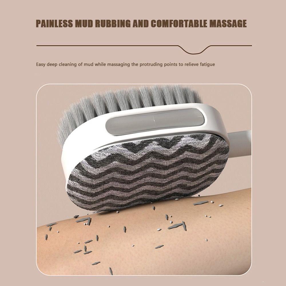 Back Rubbing Doubleside Bath Brush 2-in-1 Body Exfoliating Brush Creative Shower Brush