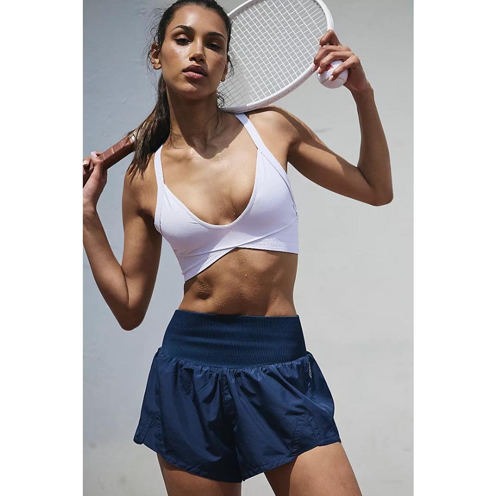 Women's Natural Waist Micro Elastic Knit Shorts Slim Sport Running Yoga Workout Hot Pants