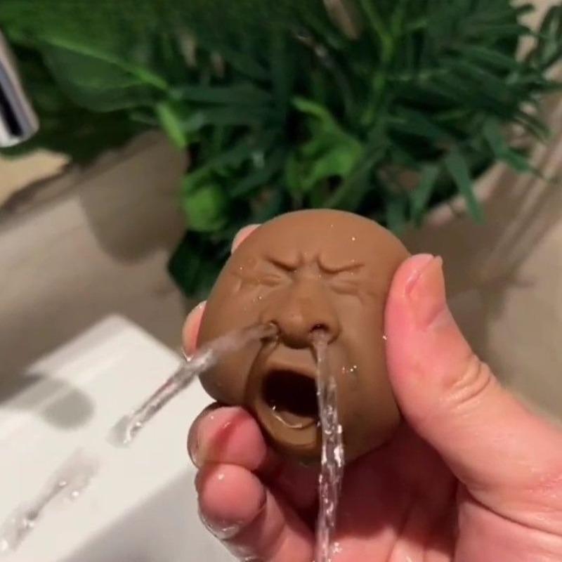 Dekoracja na Halloween Nowość 1 szt. Ziewająca Osoba Awatar Fioletowa Glina Herbata Pomysłowe produkty do Pielęgnacji Chłodne Wyrażenia Zestaw Ozdoba