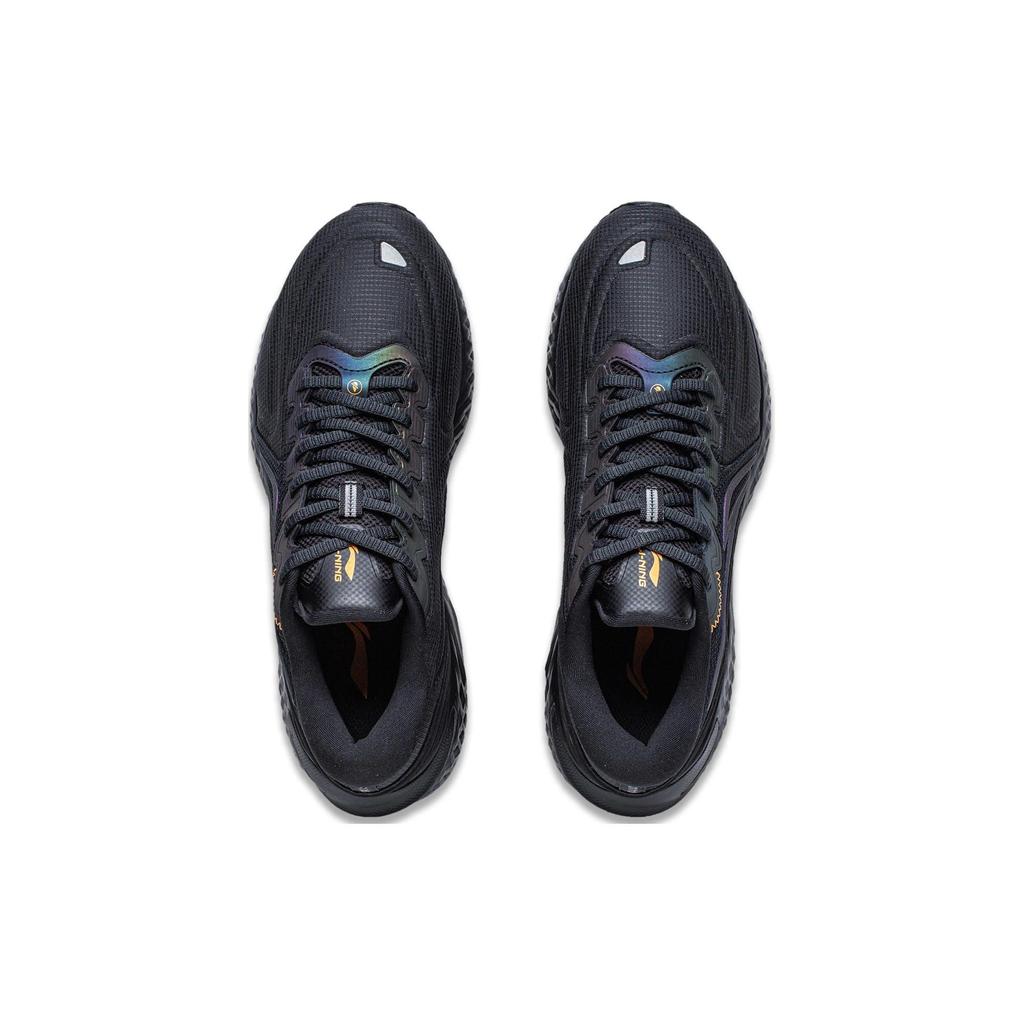 Li Ning Protective Cloud Shock Absorption Reflective Rebound Low Top Running Shoes Men Sneaker Black ARST057-1