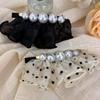 Women's Pearl Dot Lace Clip-on Snap Hairpin