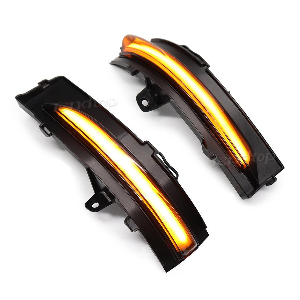 Car Turn Signal Lights Sequential Indicators Lamps RearView Bulbs for Ford EDGE Edge ST-Line 15-21 Amber LED Dynamic Lamps