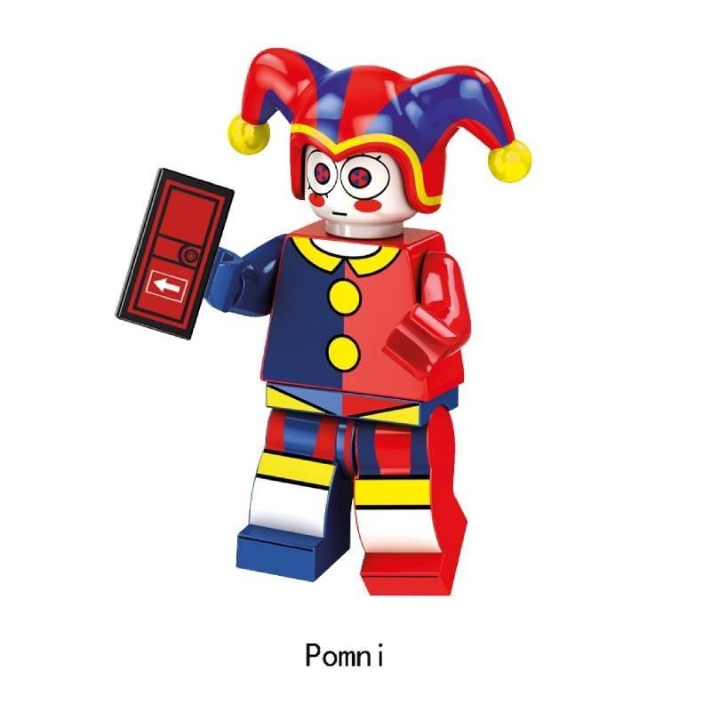 Buntes Digitales Zirkus Handflächen Niken Clown Kraftmo Baustein Figurenset ABS-Material