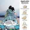 Customiz Name Personality Jeff the Land Shark  Blanket Soft &Warm Sofa Office Bed Travel Lunch Break Blanket, Gift Suitable All Seasons