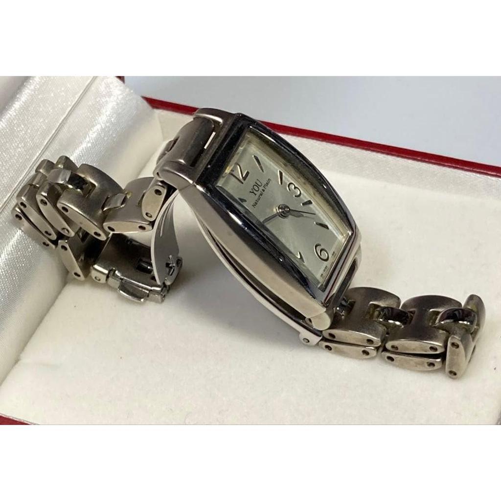 Used Working item YOU Orient analog watch stainless silver orient