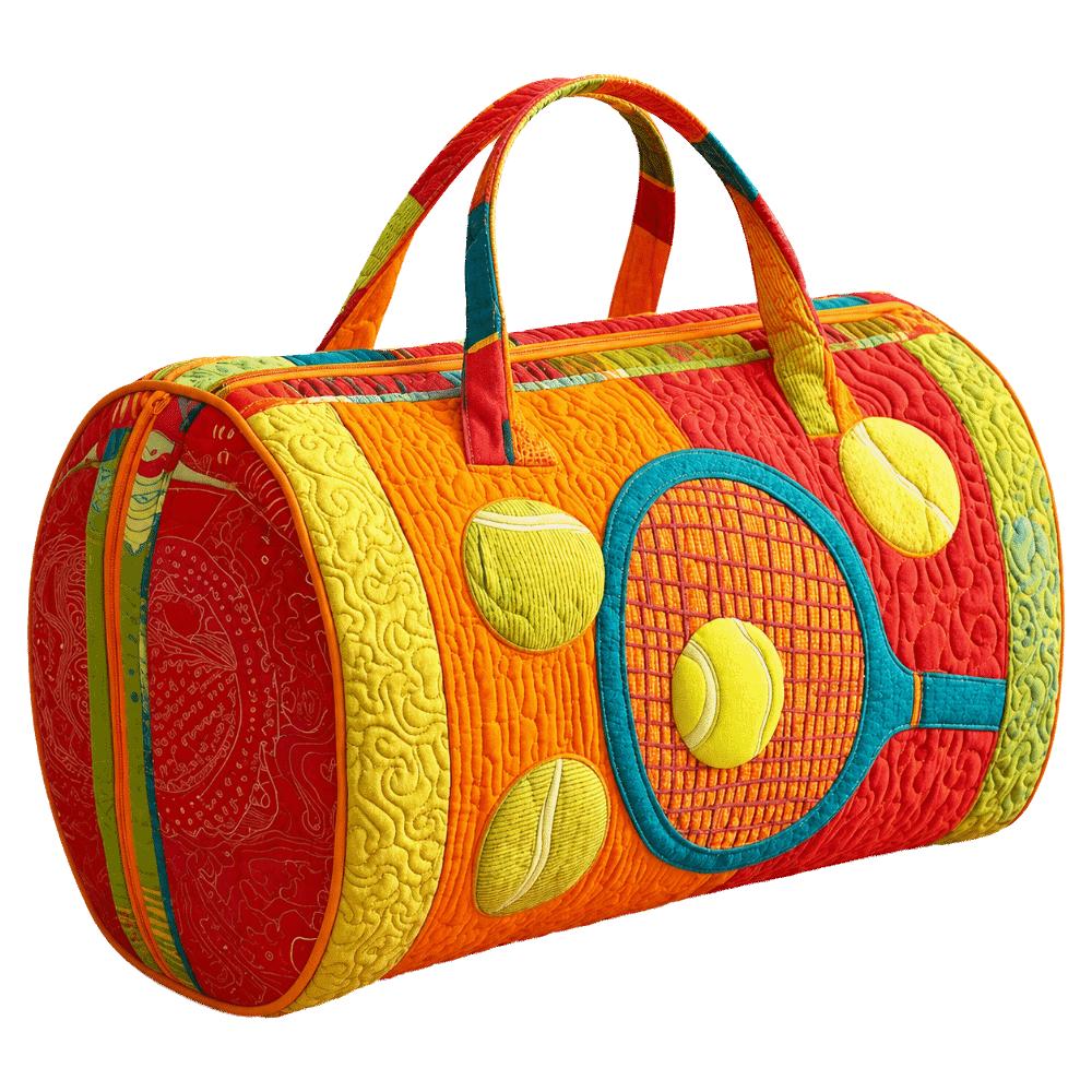 Large Capacity Travel Duffel Bag Printed Carrying Handbag Retro Quilted Duffle Bag Camping