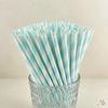 Individually Wrapped Biodegradable Striped Paper Straws