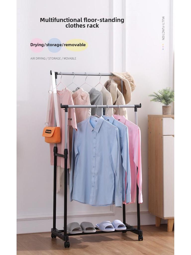 Séchoir à linge d'intérieur sur pied à un seul pôle pour chambres