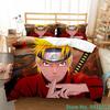 Uzumaki N-Naruto Bedding Set Cartoon Anime Quilt Cover Children Bedroom Bedclothes Boy Duvet Cover Polyester Bedspread Gift