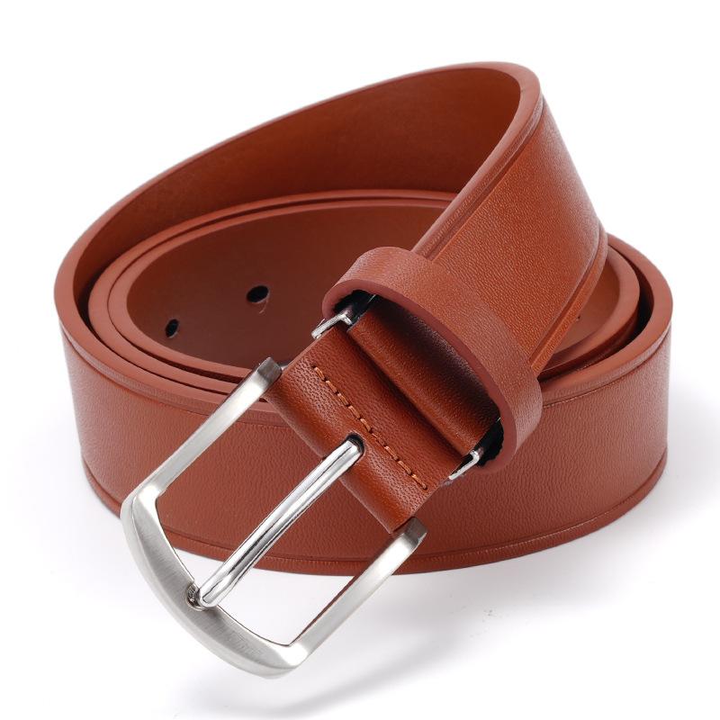 Retro Belt for Men Genuine Leather Casual Business Cowhide Belt for Men Middle Aged and Young Men Fashionable Versatile Pin Buckle Belt