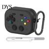 Protective Case TPU with Keychain for Airpods Funny Handheld Game Design Drop Protection Hard Shell Cover Safety Lock Men Boys Shatterproof Phone