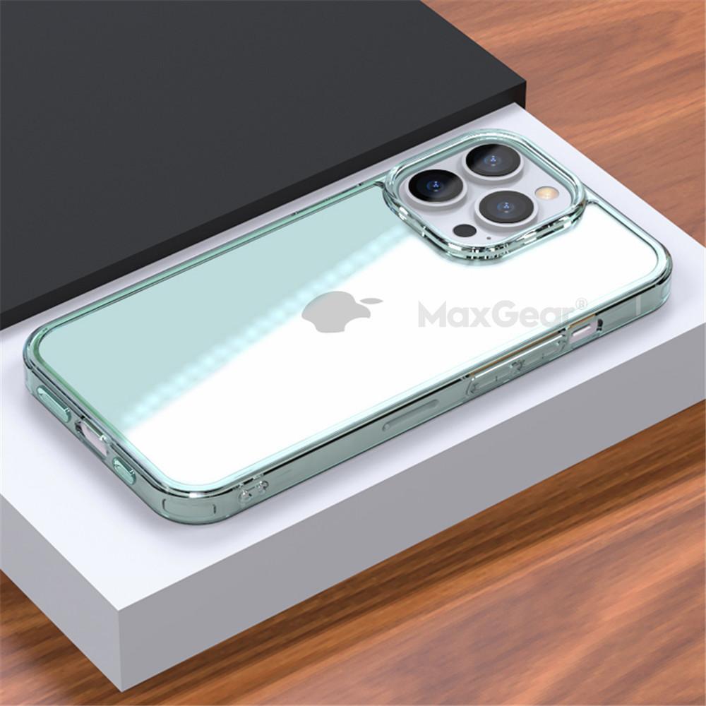 HD Tempered Glass Clear Case For iPhone 15 14 13 12 11 Pro Max XR XS 7 8 Plus Mini Luxury Transparent Soft Frame Hard Back Cover