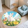 Cartoon Animals Pattern Round rug,Carpet Rug for Living Room Bedroom Playroom ,Non-slip Floor Mat,Holiday Gifts and Birthday Gifts.