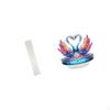 Living Room Paper Floor Lamp Shade with Acrylic Swan Sculpture Table Centerpiece And Standing
