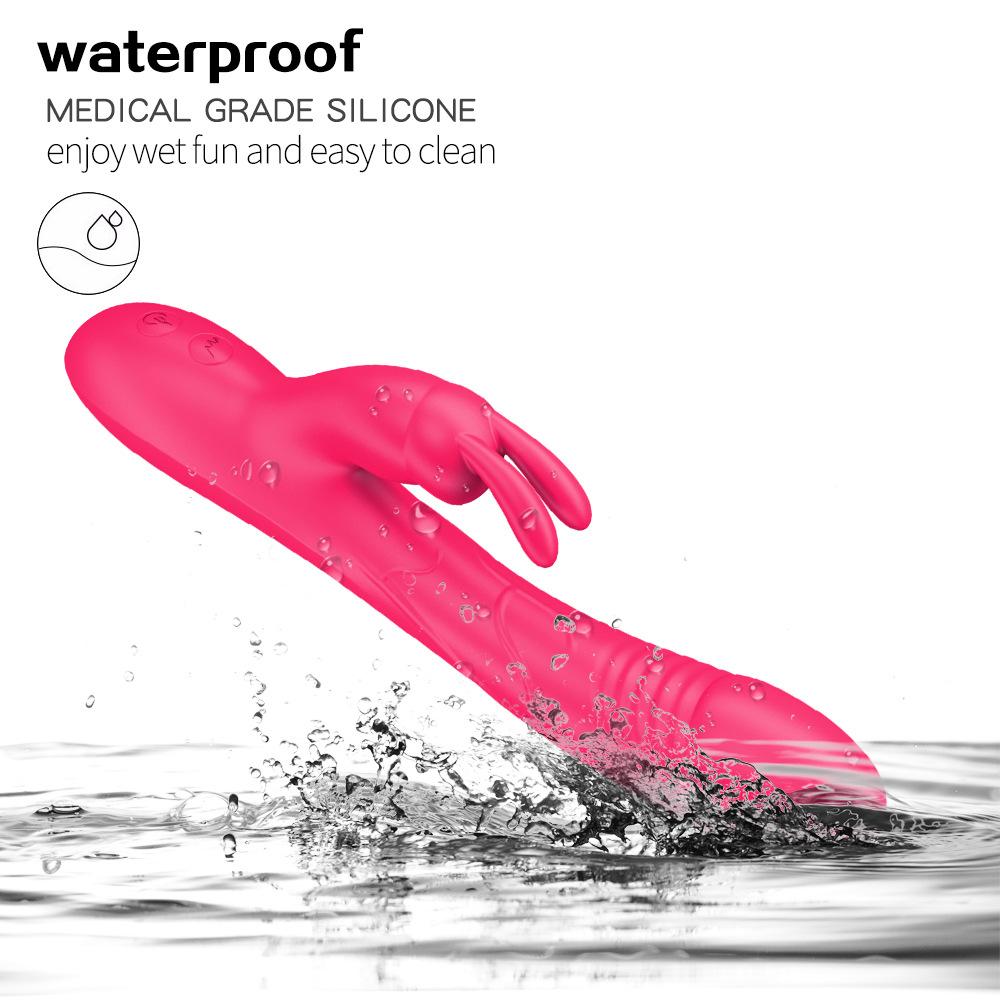 Vibrator Dildo de iepure pentru femei, masaj vagin, mamelon, stimulator de clitoris, masturbare feminina, vibratie anale, jucarii sexuale pentru adulti