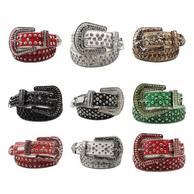 Unique Waist Belt Shinning Full Diamond Belt for Woman Men Jeans Formal Dress
