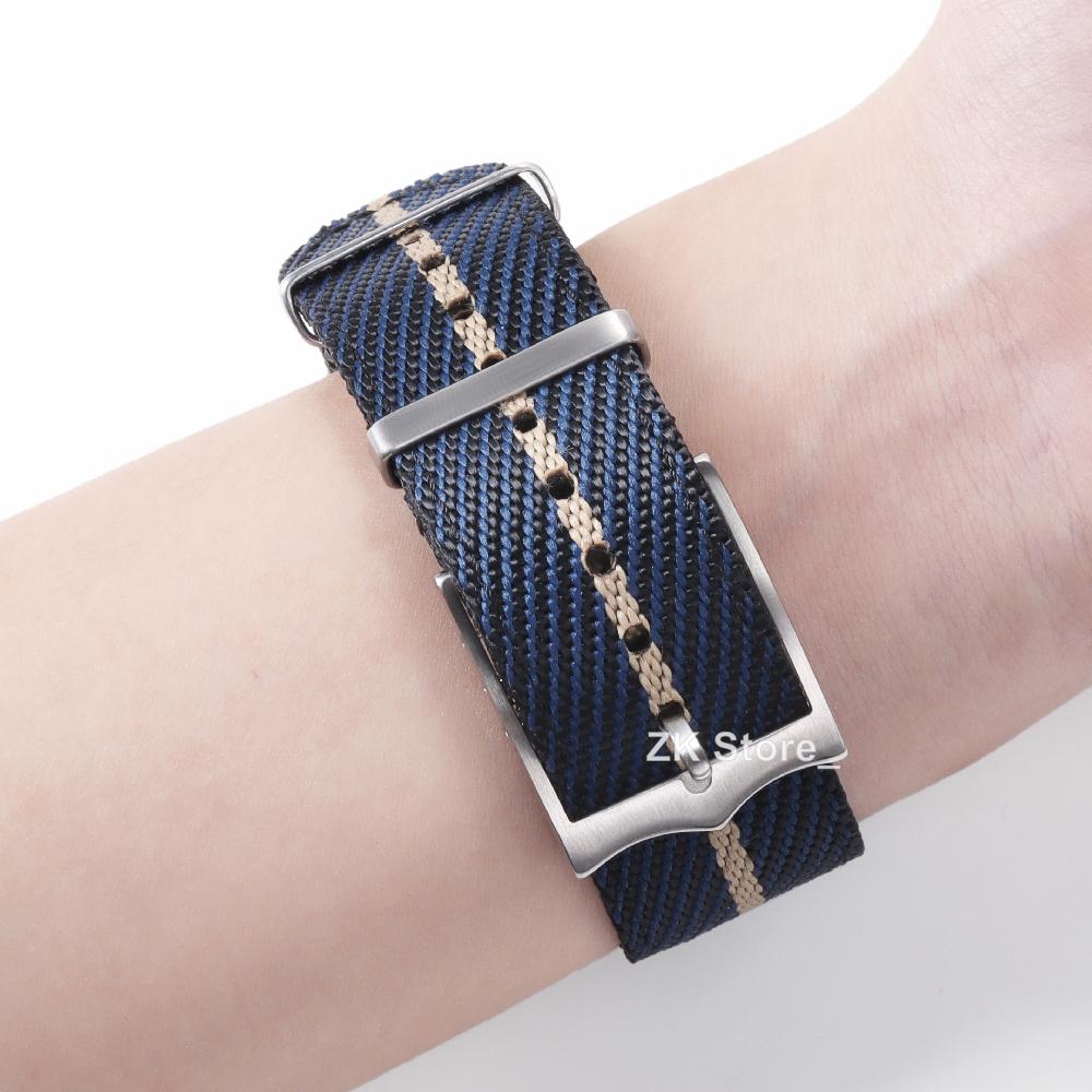 Nylon Uhrenarmband Schnellverschluss 20mm 22mm Armband für Militär Gewebtes Canvas Stoff Armband für Omega Ersatz Sportarmbänder