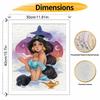 Disney DIY Oil Painting Art Painting Kit Princess Jasmine Home Wall Decor Handmade Gift for Room Aesthetic Modern Art Craft Supplies