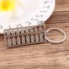 Mini Pendent Calculator Tool Ancient Simulation Metal 8 Rows Shape Keyfob Keychain Keyring Gift