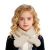 Children Cross Knit Scarf, Soft Solid Color Kids Winter Neck Warmer, Toddler Neck Collar Scarf