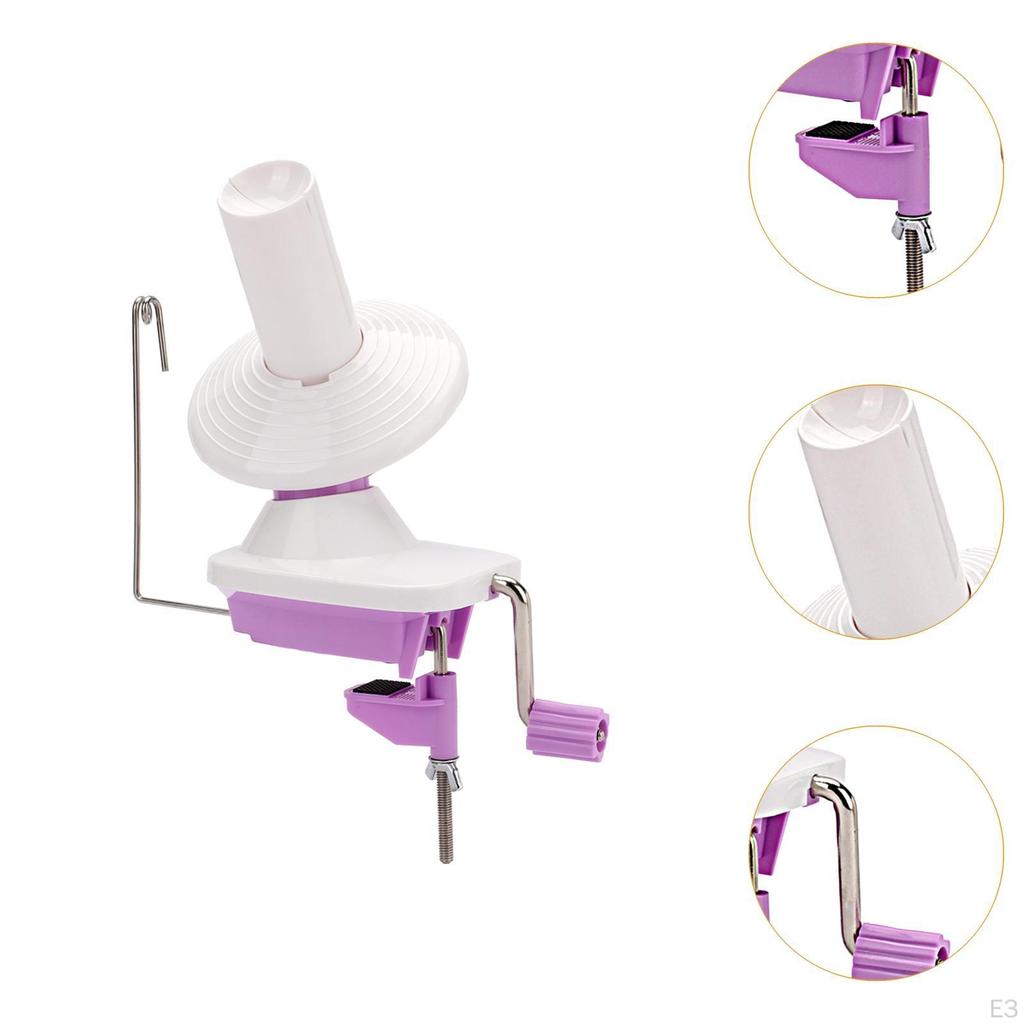 Compact Hand-cranked Yarn Winder for Home Use, Wool Skein Holder, Ideal Skeins of Yarn.