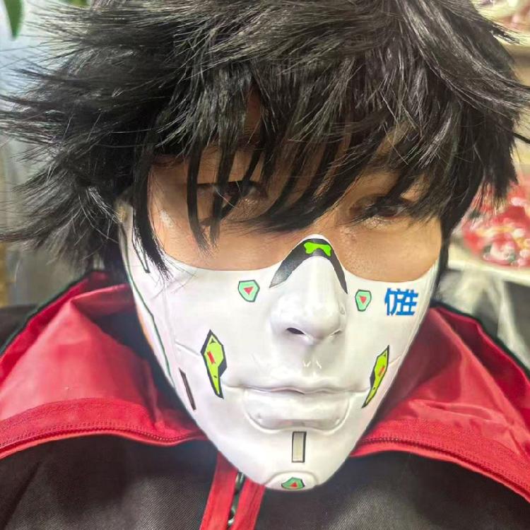 Painted Beauty Mask Masquerade Mask Party Mask Aesthetic Mask Mechanical Half Face Mask for Halloween Christmas Cosplay