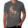 Floral Moon Dreamcatcher TShirt Summer Print Short Sleeve Tee