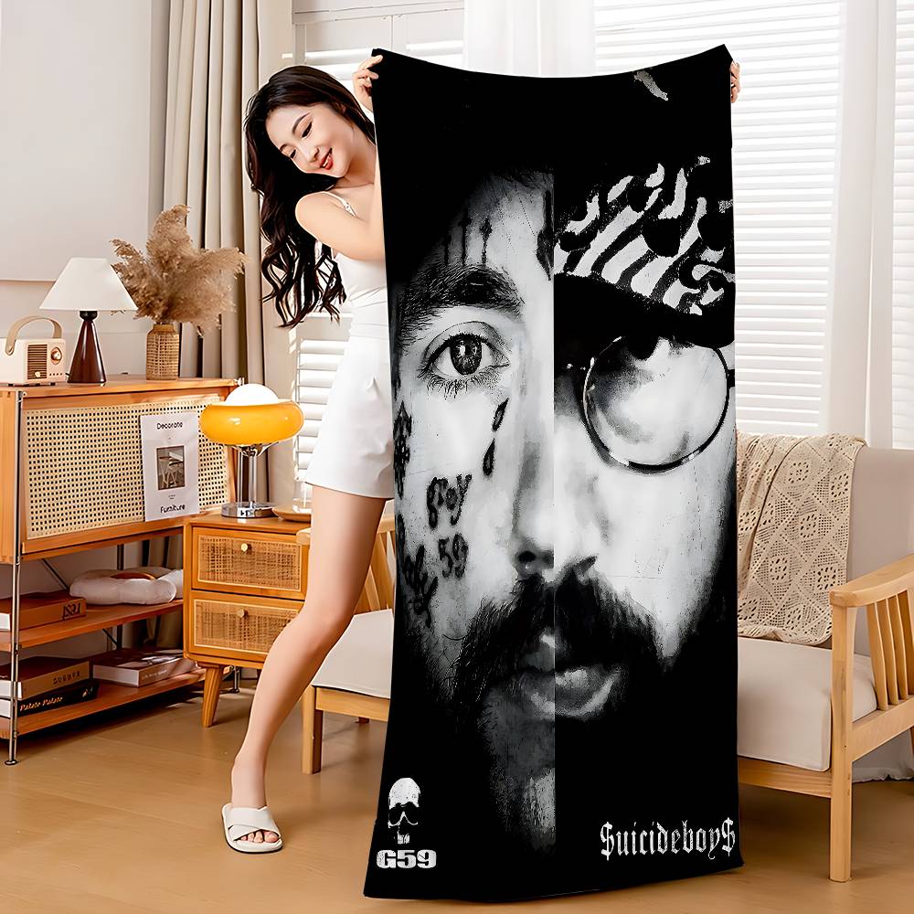 Singer S-Suicideboy Band Big Microfiber Beach Towels Quick Dry Towel Sand Beach Towels Pool Towel for Travel Swim Pool Yoga