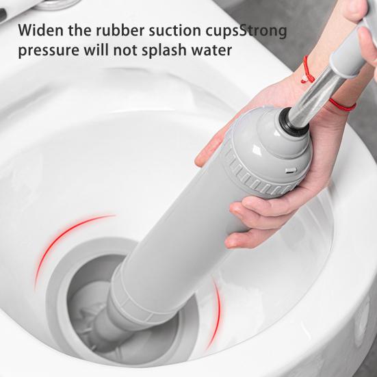 Toilet Dredger Strong Suction Effective Manual Pipe Vacuum Dredger Cleaning Tool Household Supplies