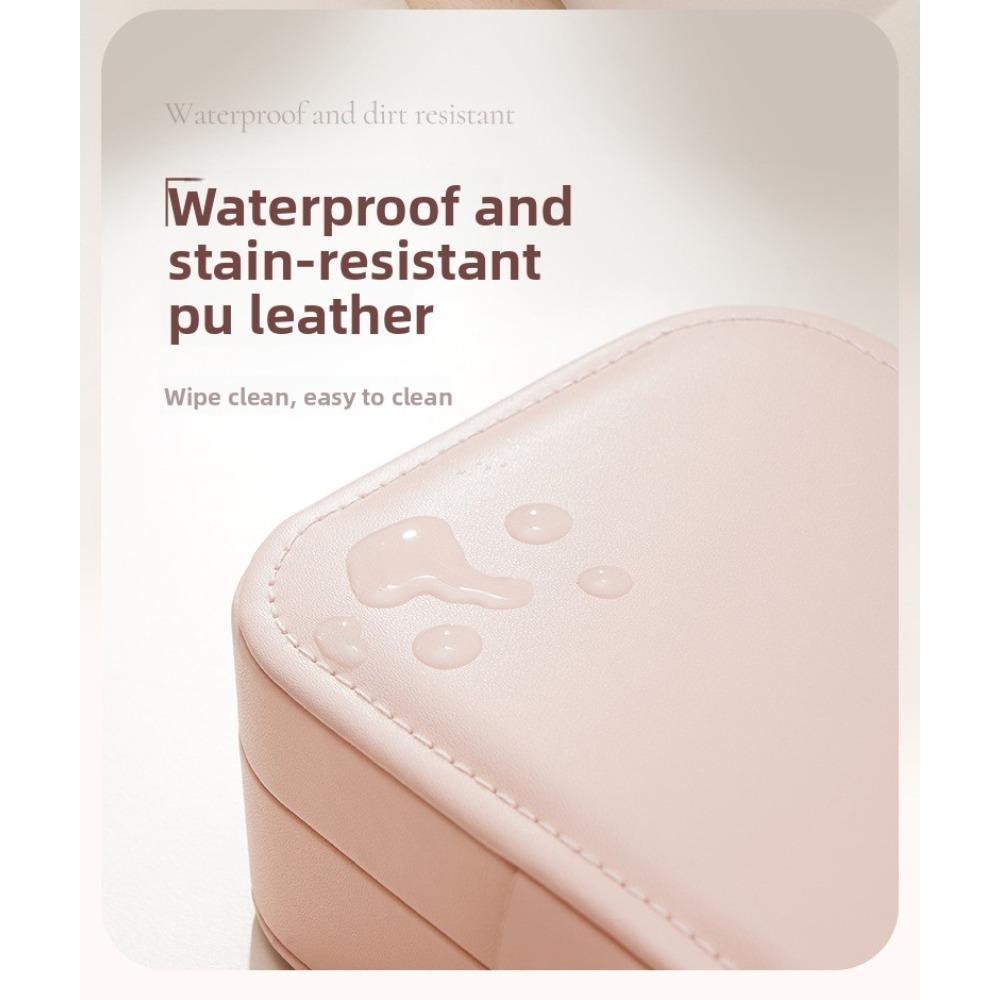 Jewelry Box, Leather Stud Earrings, Rings, Necklaces, Large-capacity Storage Box, Exquisite and High-end Jewelry Storage.